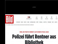 Bild zum Artikel: Corona-Irrsinn in München - Bibliothek verbietet Sitzen auf Stühlen!