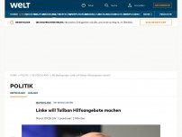 Bild zum Artikel: Linke will Taliban Hilfsangebote machen