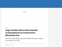 Bild zum Artikel: Zuger Komiker Marco Rima beendet vorübergehend aus Protest seine Bühnenkarriere