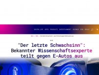 Bild zum Artikel: 'Der letzte Schwachsinn': Bekannter Wissenschaftsexperte teilt gegen E-Autos aus