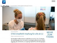 Bild zum Artikel: STIKO empfiehlt Impfung für Zwölf- bis 17-Jährige