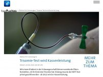 Bild zum Artikel: Trisomie-Bluttest für Schwangere wird Kassenleistung