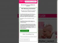Bild zum Artikel: Warum? Melanie Müller rasiert sich bei Promi BB eine Glatze!