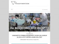 Bild zum Artikel: Ungeimpfte sterben massenhaft in den USA: Warum du dich jetzt impfen lassen solltest