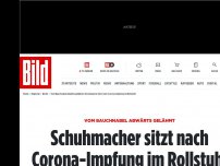 Bild zum Artikel: Vom Bauchnabel abwärts gelähmt - Schuhmacher sitzt nach Corona-Impfung im Rollstuhl