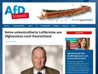 Bild zum Artikel: Unkontrollierte zivile Luftbrücke aus Afghanistan nach Deutschland