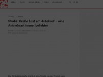 Bild zum Artikel: Studie: Große Lust am Autokauf – eine Antriebsart wird immer beliebter