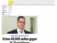 Bild zum Artikel: Schon 40.000 wollen gegen 1G-Regel klagen