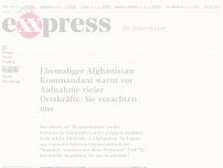 Bild zum Artikel: Afghanistan-Veteran warnt vor Aufnahme vieler Ortskräfte: Sie verachten uns