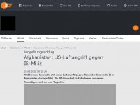 Bild zum Artikel: Afghanistan: US-Luftangriff gegen IS-Miliz