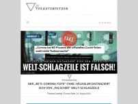 Bild zum Artikel: Der “80%-Corona-Tote”-Fake: Häussler distanziert sich von “falscher” WELT-Schlagzeile