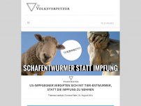 Bild zum Artikel: US-Impfgegner vergiften sich mit Tier-Entwurmer, statt die Impfung zu nehmen