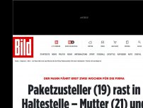 Bild zum Artikel: Schwerer Unfall in NRW - Transporter rast in Bushaltestelle – Mutter und Kind tot