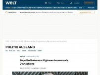 Bild zum Artikel: 20 polizeibekannte Afghanen kamen nach Deutschland