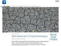 Bild zum Artikel: UN: Welt steuert auf 2,7 Grad Erwärmung zu