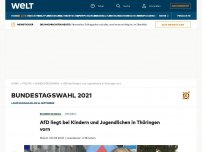 Bild zum Artikel: AfD liegt bei Kindern und Jugendlichen in Thüringen vorn