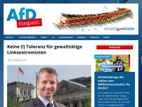 Bild zum Artikel: Keine (!) Toleranz für gewalttätige Linksextremisten