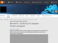 Bild zum Artikel: Biontech: Impfung für jüngere Kinder geeignet