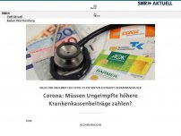 Bild zum Artikel: Corona: Müssen Ungeimpfte höhere Krankenkassenbeiträge zahlen?