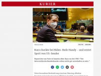 Bild zum Artikel: Kurz checkte bei Biden-Rede Handy - und erntet Spott von US-Sender