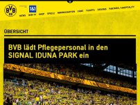 Bild zum Artikel: BVB lädt Pflegepersonal in den SIGNAL IDUNA PARK ein