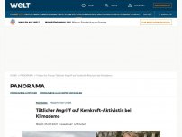 Bild zum Artikel: Tätlicher Angriff auf Kernkraft-Aktivistin bei Klimademo