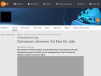 Bild zum Artikel: Ehe für alle? Schweizer stimmen ab