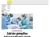 Bild zum Artikel: Zahl der geimpften Intensivpatienten steigt