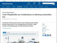 Bild zum Artikel: Prekäre Arbeitsbedingungen: Viele Pflegekräfte am Uniklinikum in Marburg schmeißen hin