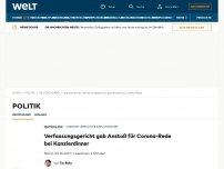 Bild zum Artikel: Verfassungsgericht gab Anstoß für Corona-Rede bei Kanzlerdinner