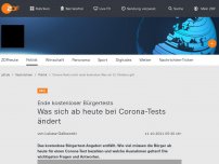 Bild zum Artikel: Was sich heute bei Corona-Tests ändert