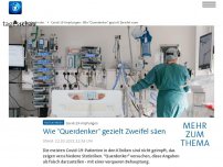 Bild zum Artikel: Covid19: Wie 'Querdenker' den Impfschutz anzweifeln wollen