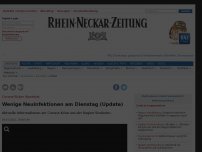 Bild zum Artikel: Corona-Ticker Sinsheim:  Fallzahlen in Sinsheim sowie einigen Umlandgemeinden gehen zurück (Update)