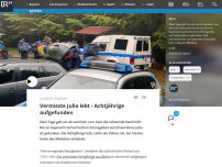 Bild zum Artikel: Vermisste Julia lebt - Achtjährige aufgefunden