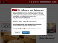 Bild zum Artikel: Preise ziehen deutlich an - Kostet das Brötchen bald mehr als einen Euro? Inflation kommt bei Bäckern an