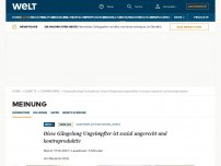 Bild zum Artikel: Diese Gängelung Ungeimpfter ist sozial ungerecht und kontraproduktiv