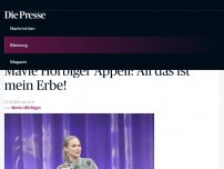 Bild zum Artikel: Mavie Hörbigers Laudatio: All das ist mein Erbe!