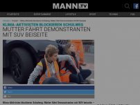 Bild zum Artikel: VIDEO: Klima-Aktivisten blockieren Schulweg – Mutter fährt Demonstranten mit SUV beiseite