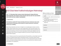 Bild zum Artikel: 4:0! Club feiert souveränen Heimsieg!