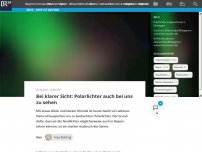 Bild zum Artikel: Bei klarer Sicht: Polarlichter auch bei uns zu sehen