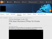 Bild zum Artikel: FDA lässt Biontech/Pfizer für Kinder zu