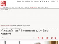 Bild zum Artikel: Nun werden auch Renten unter 1200 Euro besteuert