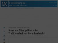 Bild zum Artikel: Mann von Stier getötet – bei Traditionslauf von Horn durchbohrt