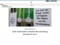 Bild zum Artikel: Geht Tankstellen in Baden-Württemberg das Benzin aus?