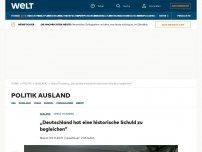 Bild zum Artikel: „Deutschland hat eine historische Schuld zu begleichen“