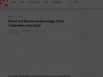 Bild zum Artikel: Diesel und Benzin werden knapp: Erste Tankstellen ohne Sprit