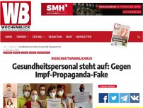 Bild zum Artikel: Gesundheitspersonal steht auf: Gegen Impf-Propaganda-Fake