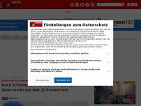 Bild zum Artikel: 9 Milliarden Euro Börsenwert pfutsch - Kurz nach Schlamperei-Vorwürfen: Biontech-Aktie bricht um fast 20 Prozent ein