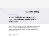 Bild zum Artikel: DER ANDERE BLICK - Ideologie ist, wenn man sich von Fakten nicht beirren lässt. Deshalb scheitert die europäische Migrationspolitik