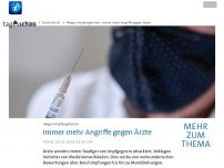 Bild zum Artikel: Immer mehr Angriffe und Drohungen gegen impfende Ärzte